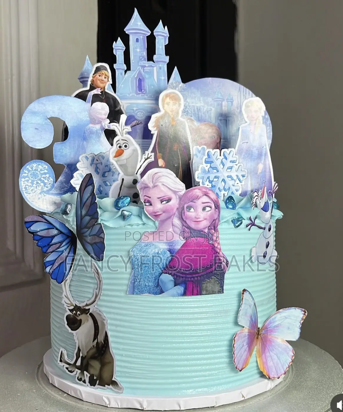 Frozen Characters Cake