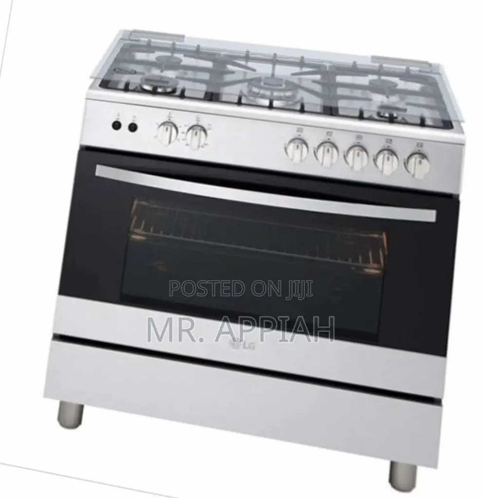 Sleek LG FA415RMA 5 Burner Gas Burner With Oven.