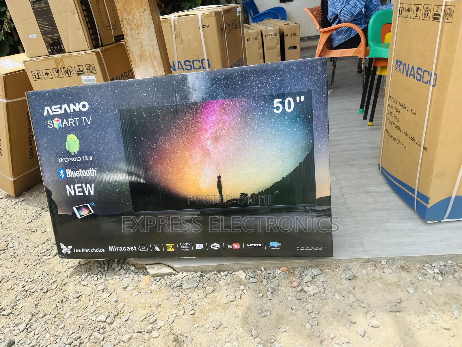 Text Us for Your Asano 50” UHD Smart Android Television