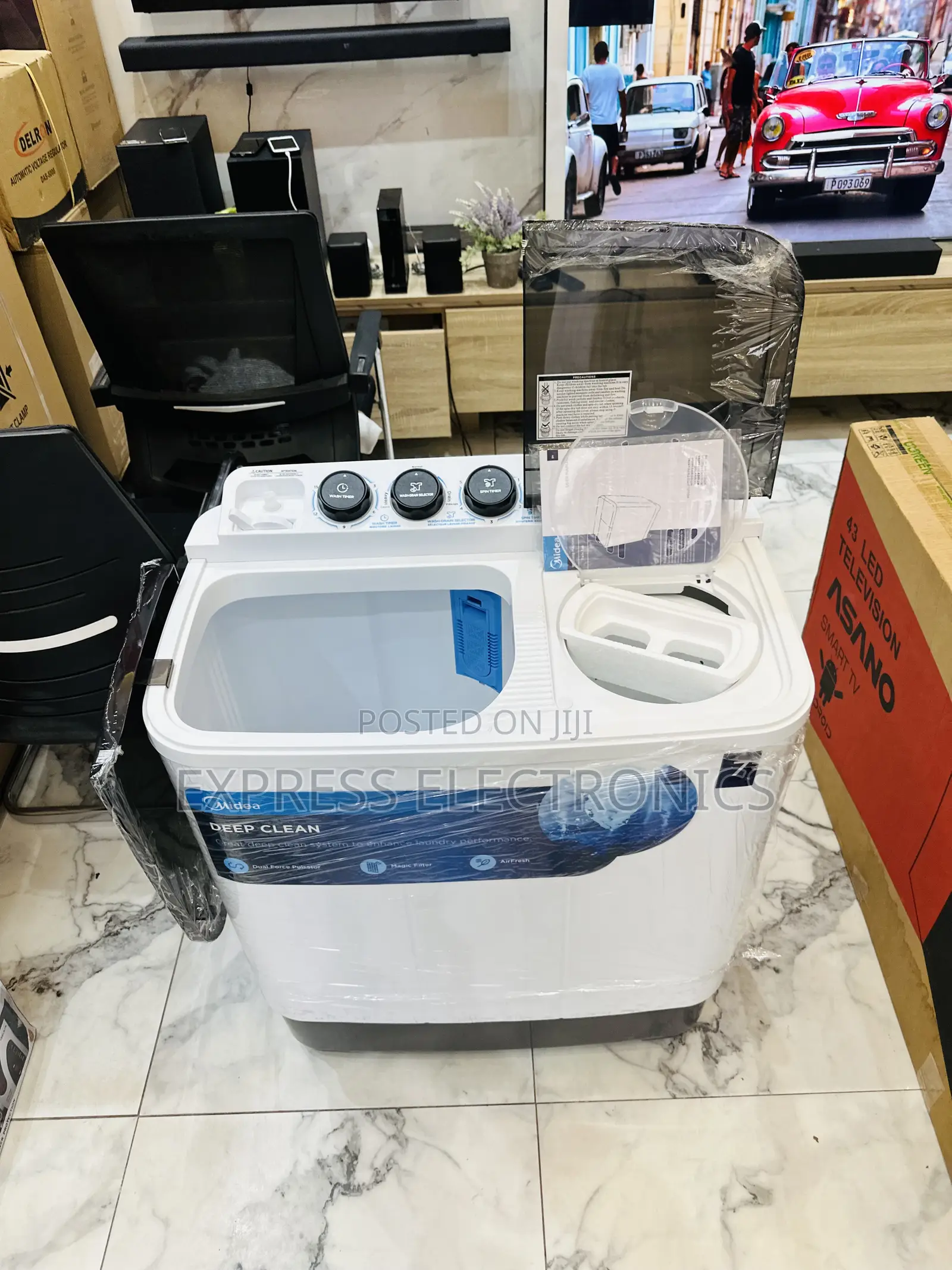 Anti Rust Washing Machine 7kg Top Load Twin Tub MIDEA.