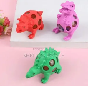 2pcs Venting Water Ball Anti Stress Squeeze Dinosaur Grape