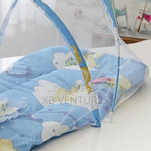 Foldable Baby Bed With Mosquito Net + Pillow Cushion, Travel