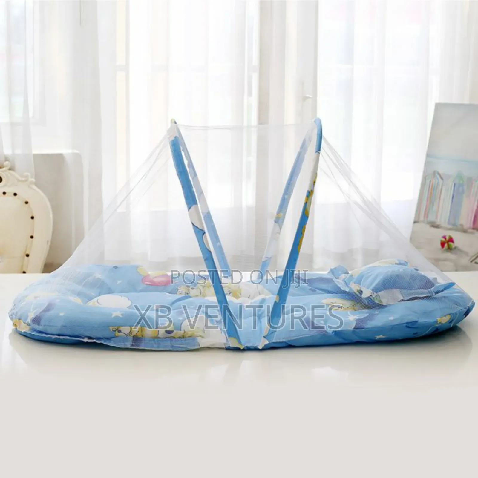 Foldable Baby Bed With Mosquito Net + Pillow Cushion, Travel