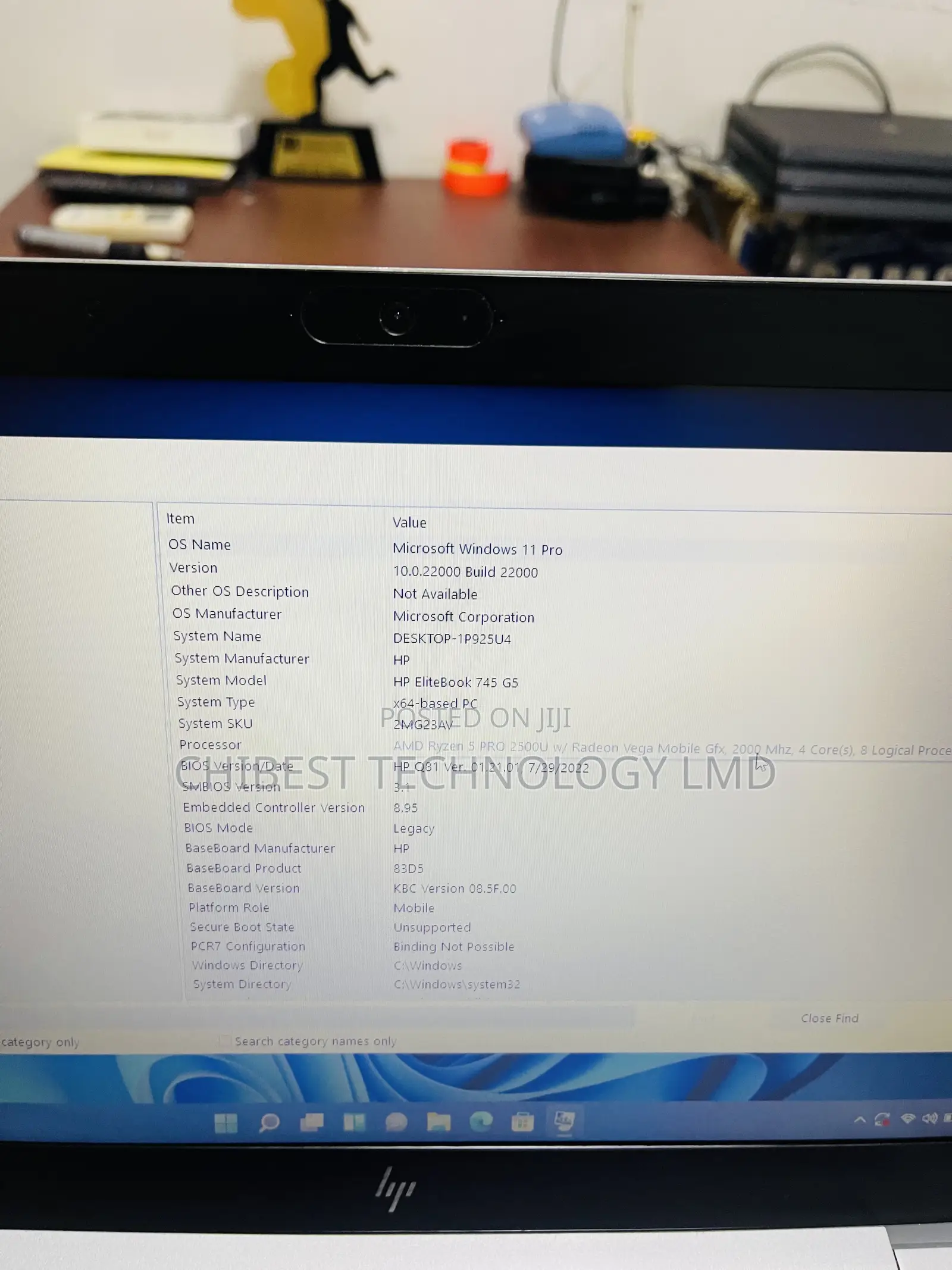 Laptop HP EliteBook 745 G5 8GB AMD Ryzen 5 SSD 256GB