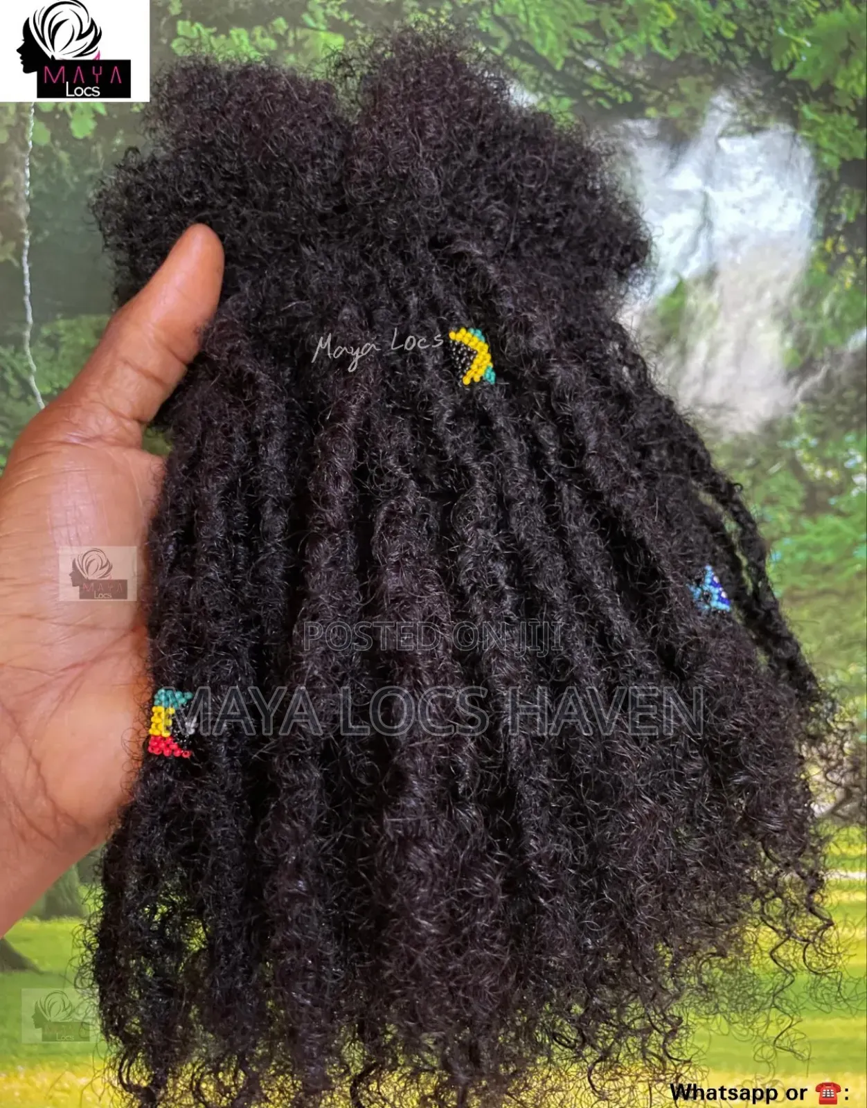 Lisa Bonet Locs With Curly Ends (100% Human Hair Maya Locs)