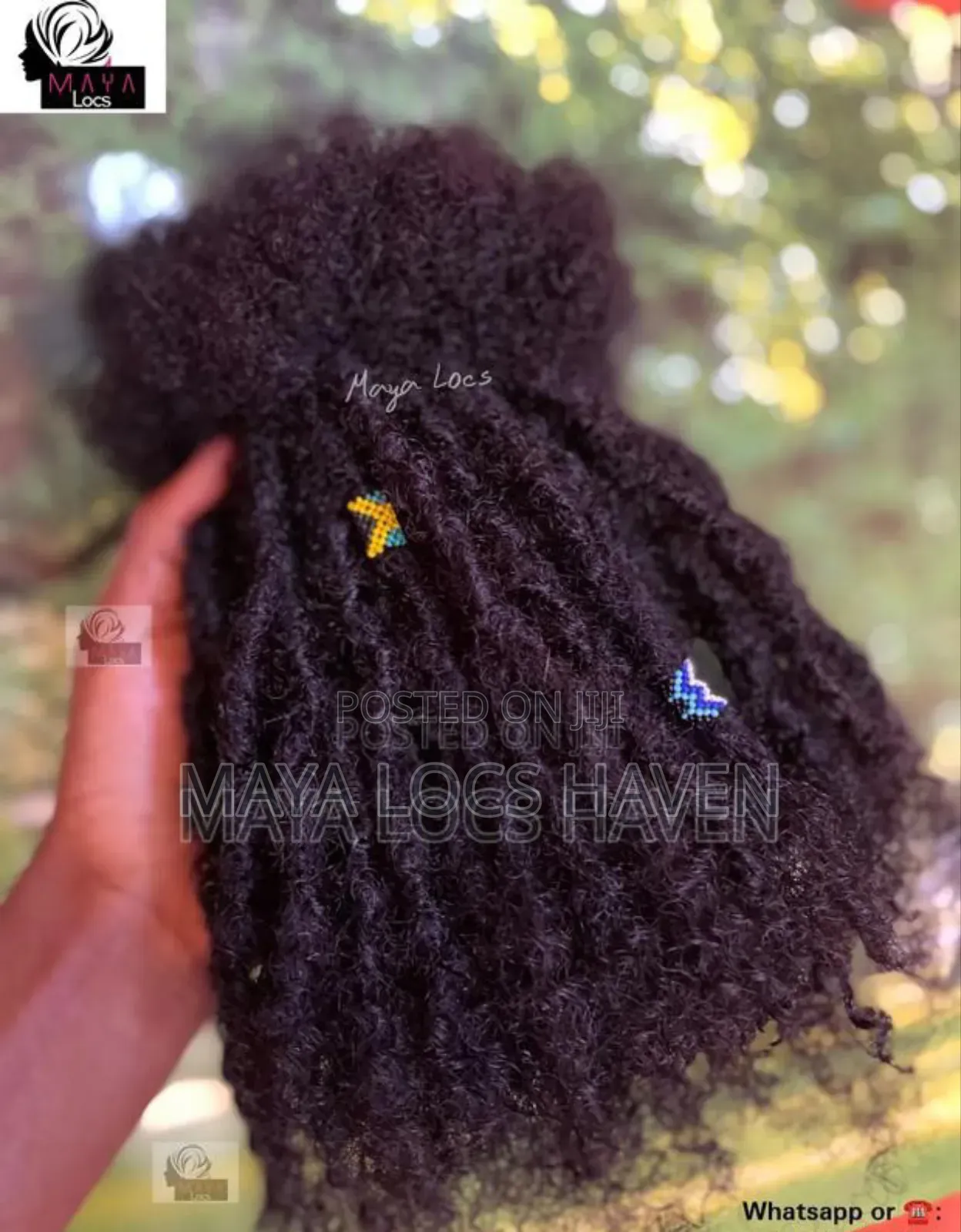 Lisa Bonet Locs With Curly Ends (100% Human Hair Maya Locs)