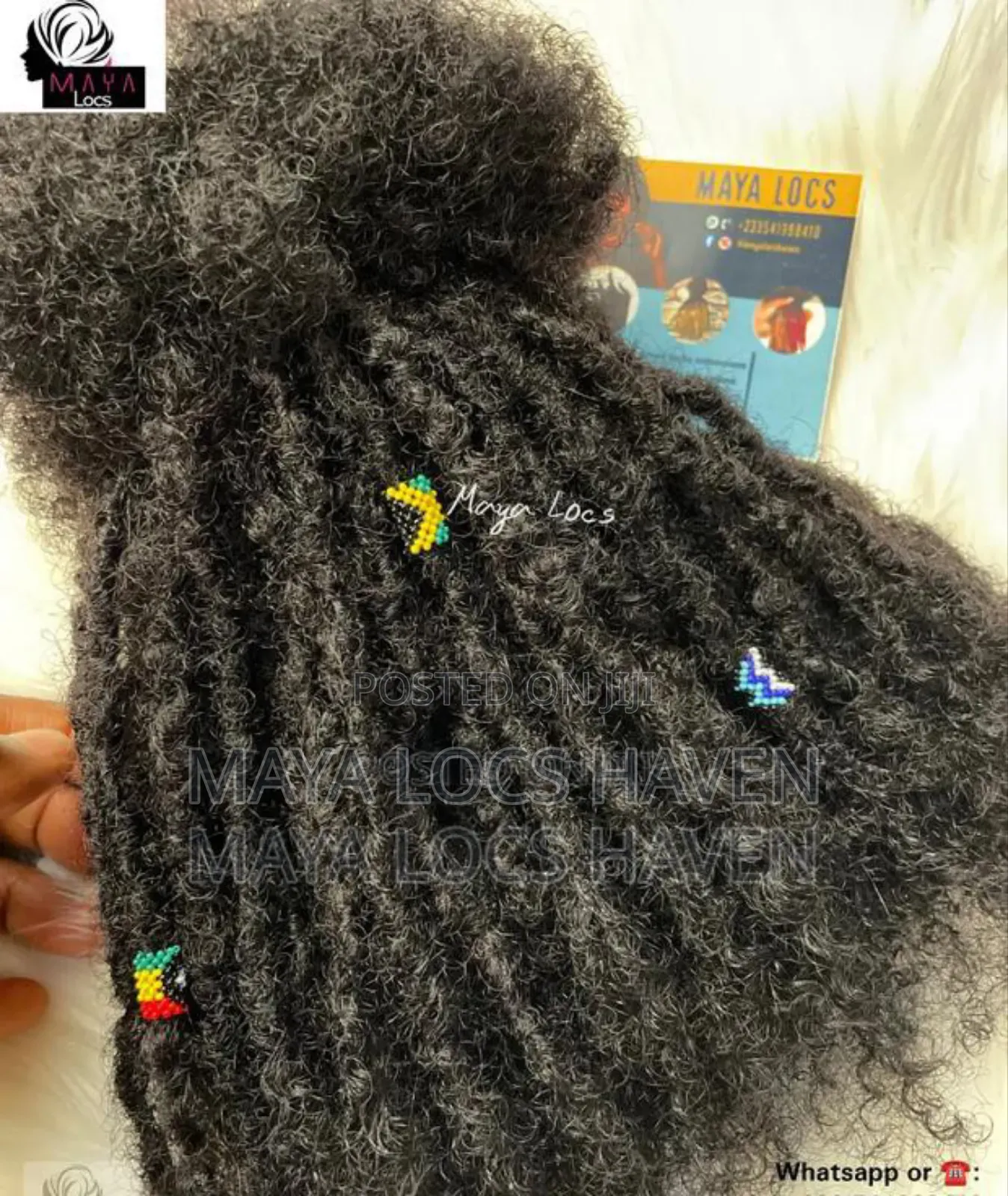 Lisa Bonet Locs With Curly Ends (100% Human Hair Maya Locs)