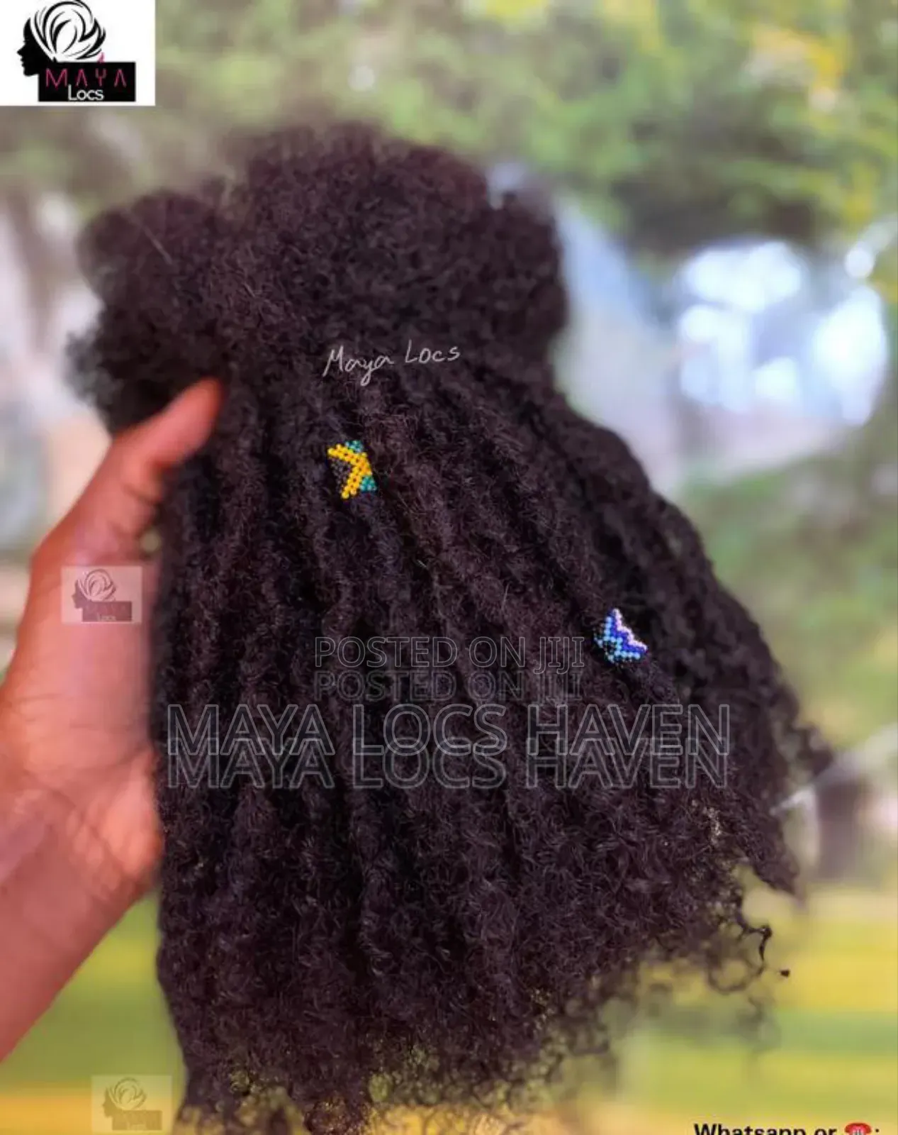 Lisa Bonet Locs With Curly Ends (100% Human Hair Maya Locs)
