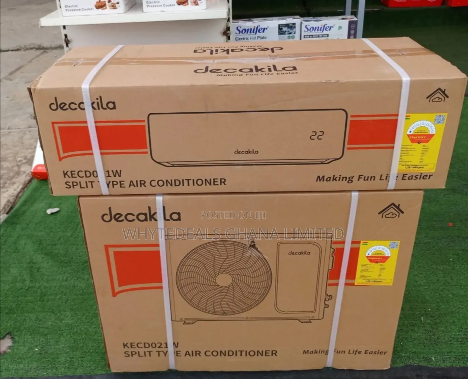 [Free AC Bracket]Decakila R410A 1.5hp Split Air-Conditioner