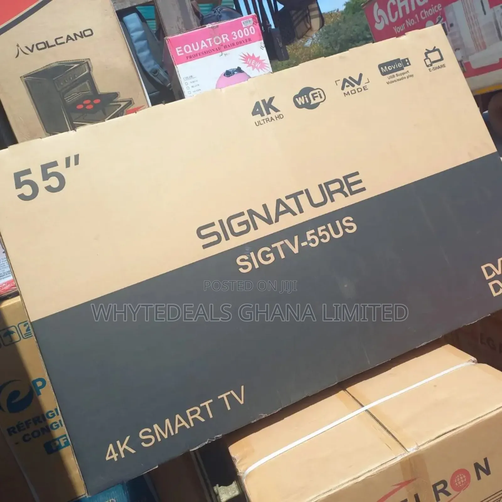 Signature 50” Uhd Smart Android Frameless LED TV 2024 USB
