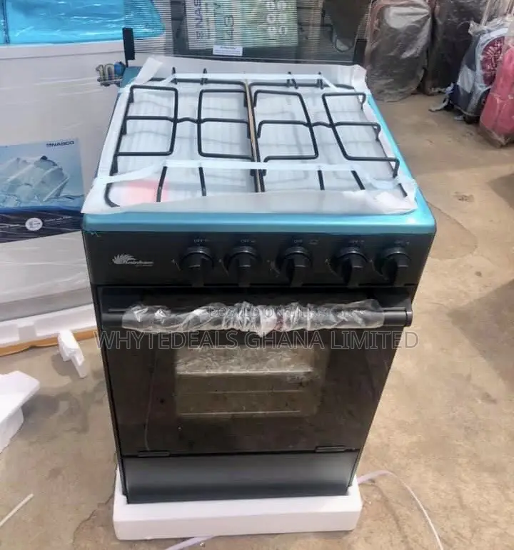 Rainbow 4burner Gas Cooker W/Oven-Stainless Steel Easy Clean
