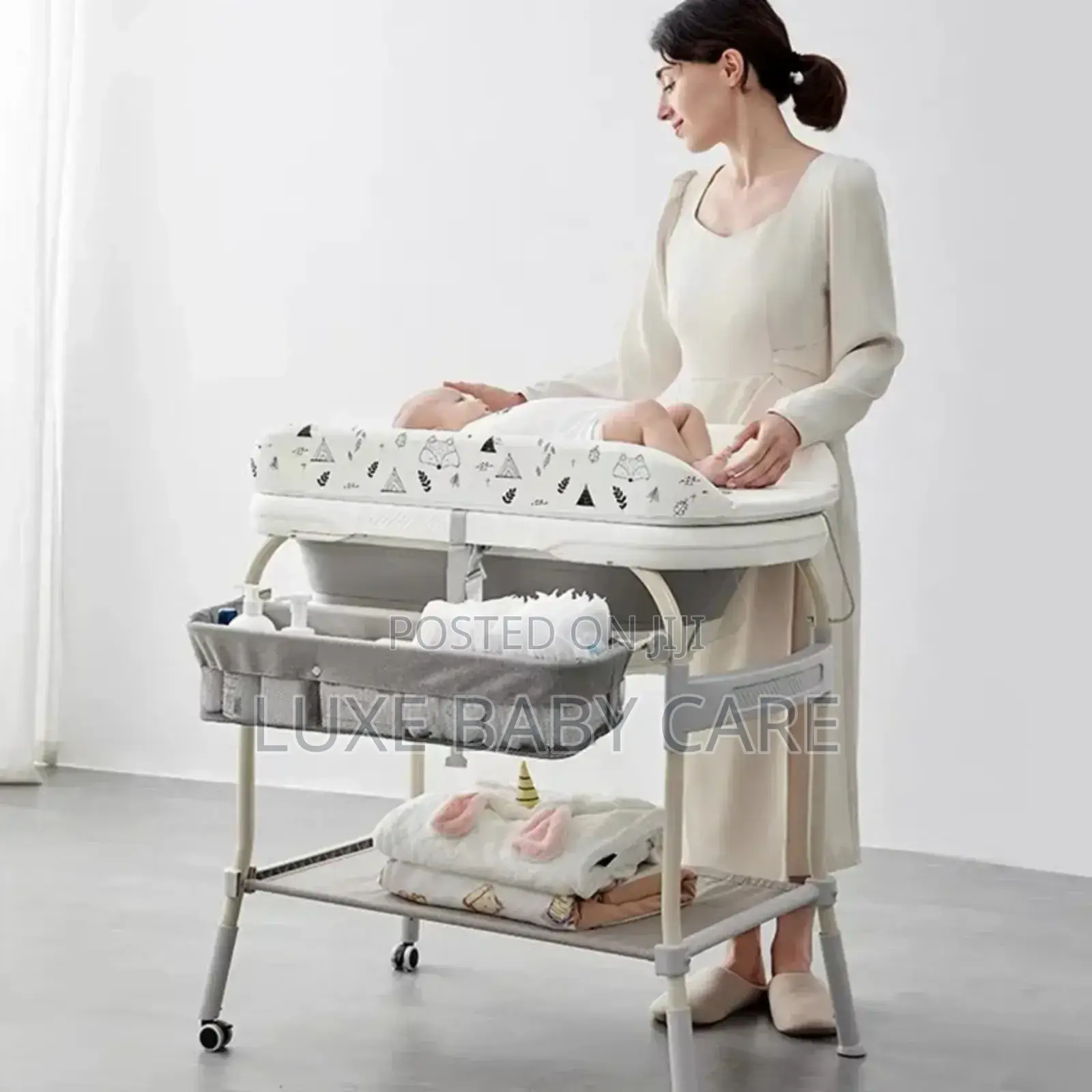 3 IN 1 Baby Bathtub, Changing Table, Storage Rack UNIT