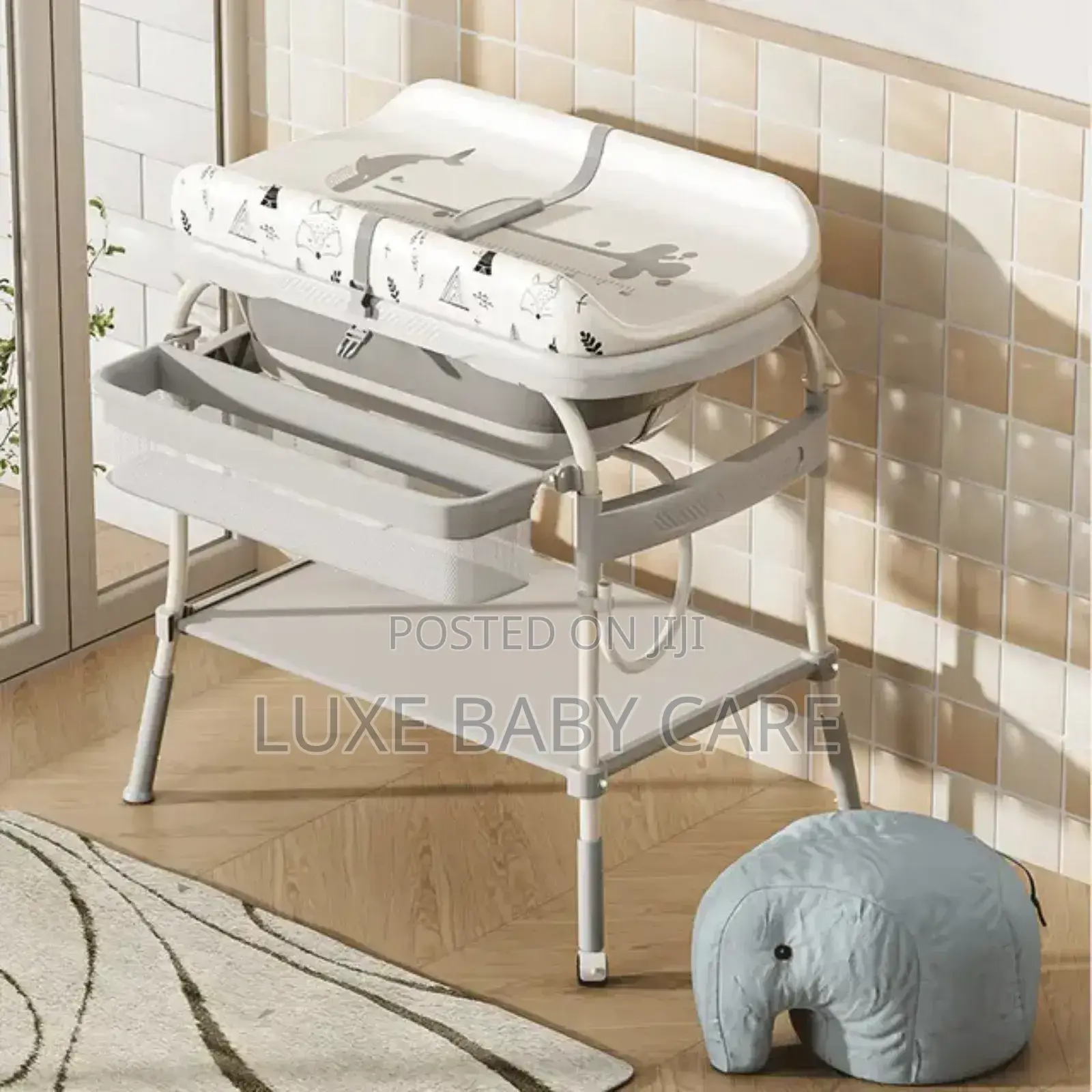 3 IN 1 Baby Bathtub, Changing Table, Storage Rack UNIT