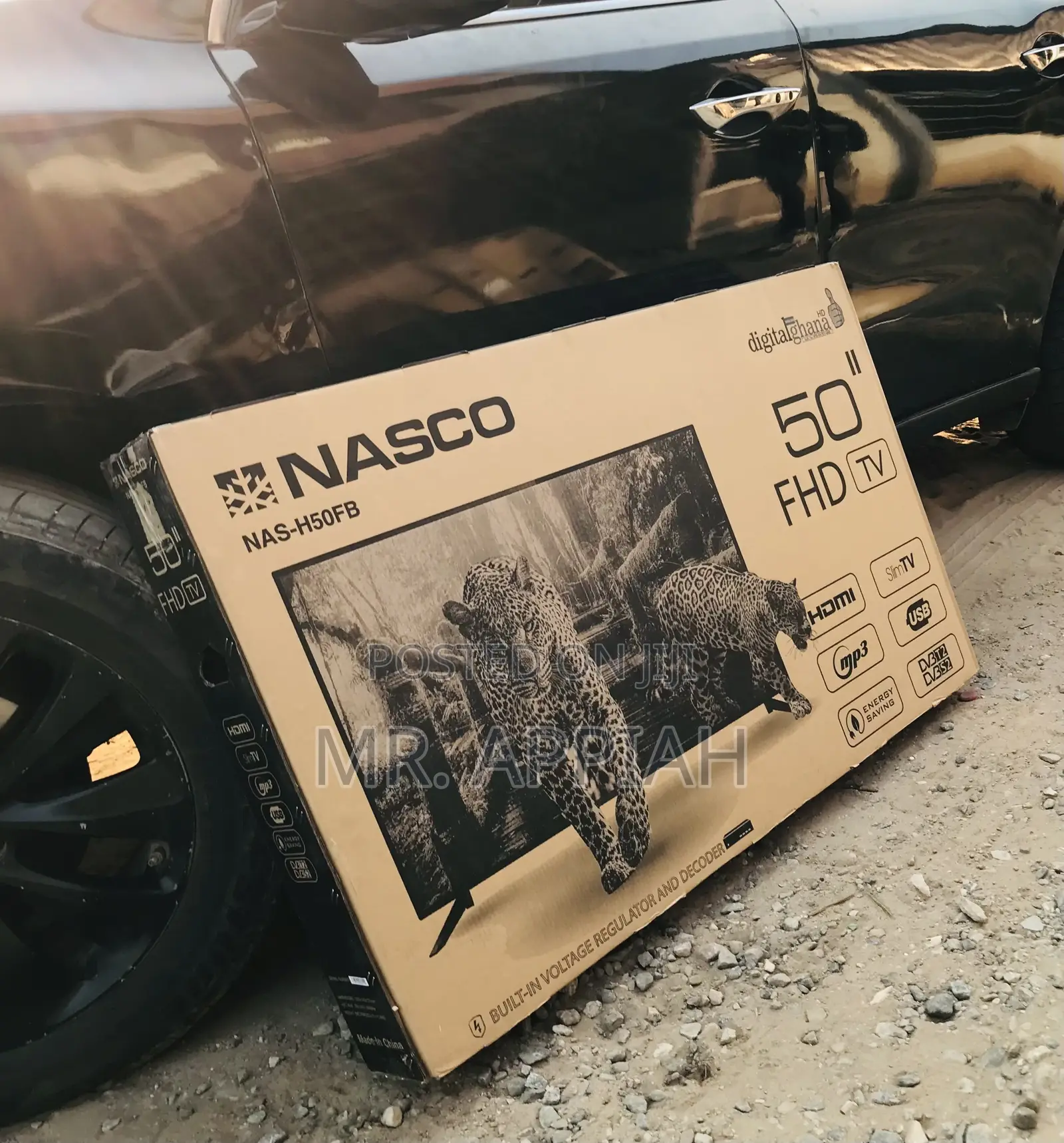 Check Out Affordable Nasco 50” FHD Satellite Electric Tv.