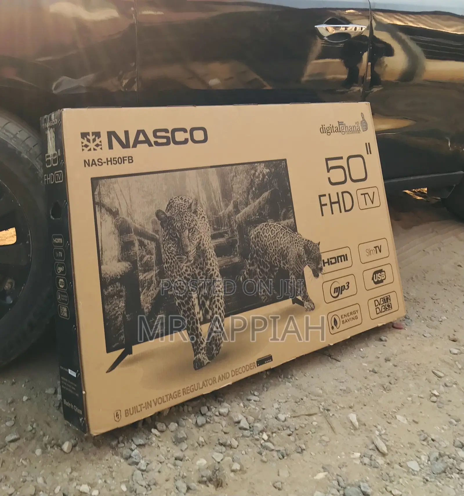 Check Out Affordable Nasco 50” FHD Satellite Electric Tv.
