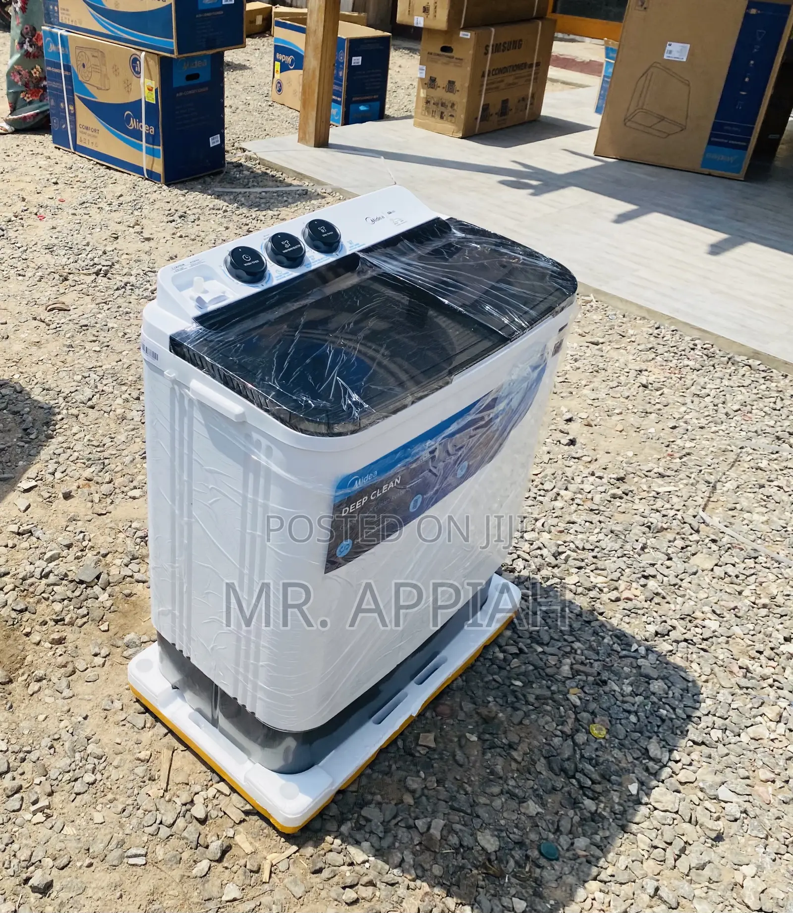 Quality Midea 7kg Twin Tub ElectricWashing Machine,Spin/Dry