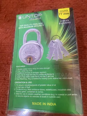 Untop Tough 77mm Padlock