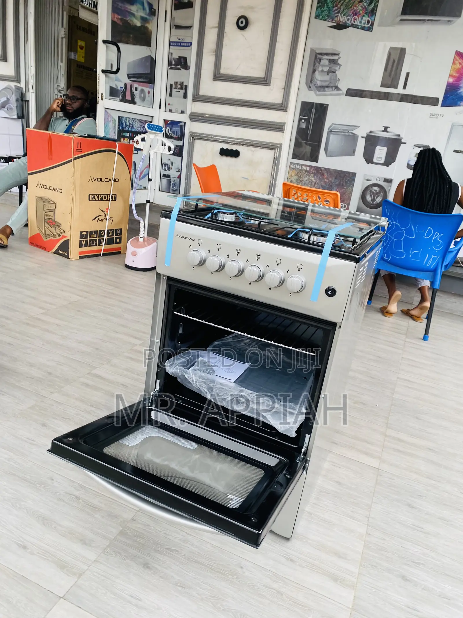 Check Out Quality Volcano Gas Oven 4 Burner(50x50)Gray.