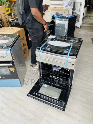 Quality Ferre 60x60 Gas Oven 4 Burner With Grill(Gray).