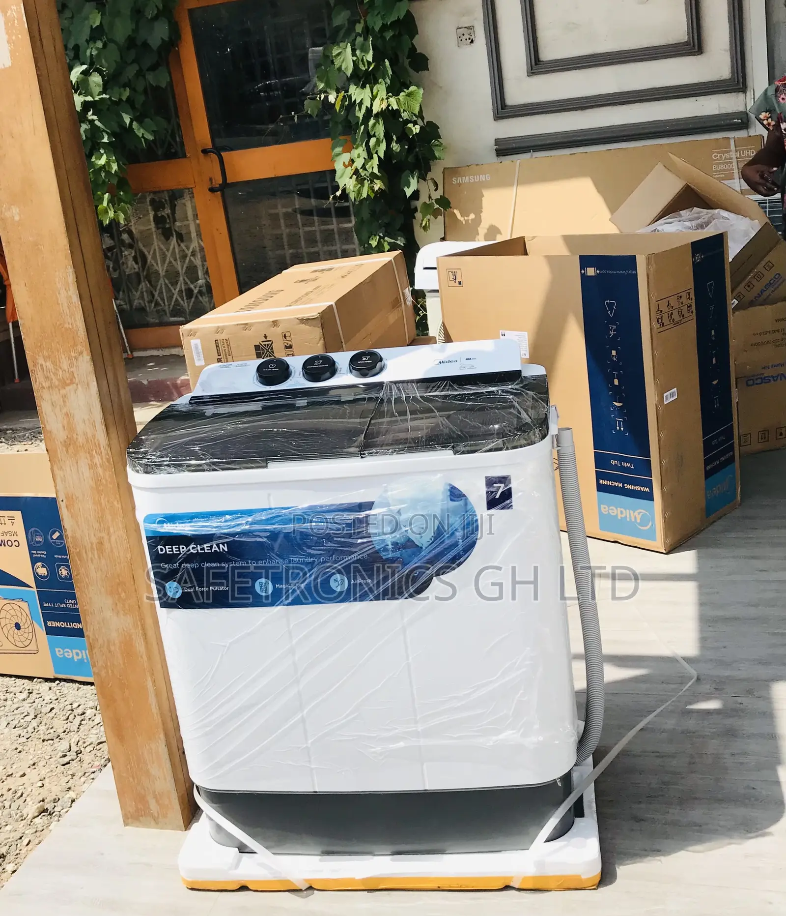 Essential Midea 7kg Topload Semiautomatic Washer 