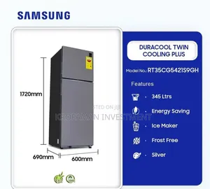 Samsung Rt35cg5421s9gh 345ltrs Duracool Fridge