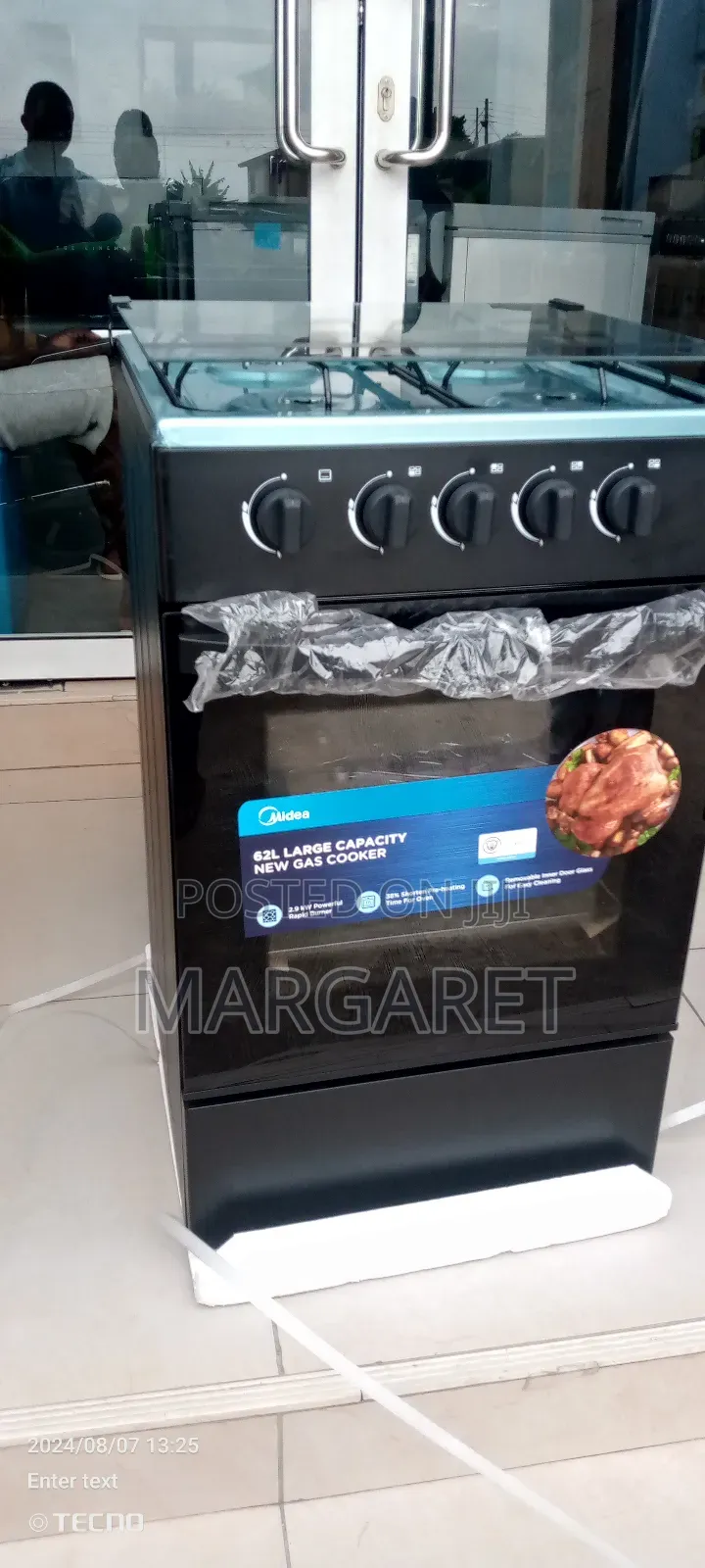 Midea 4 Burners Gas Cooker Oven and Grill