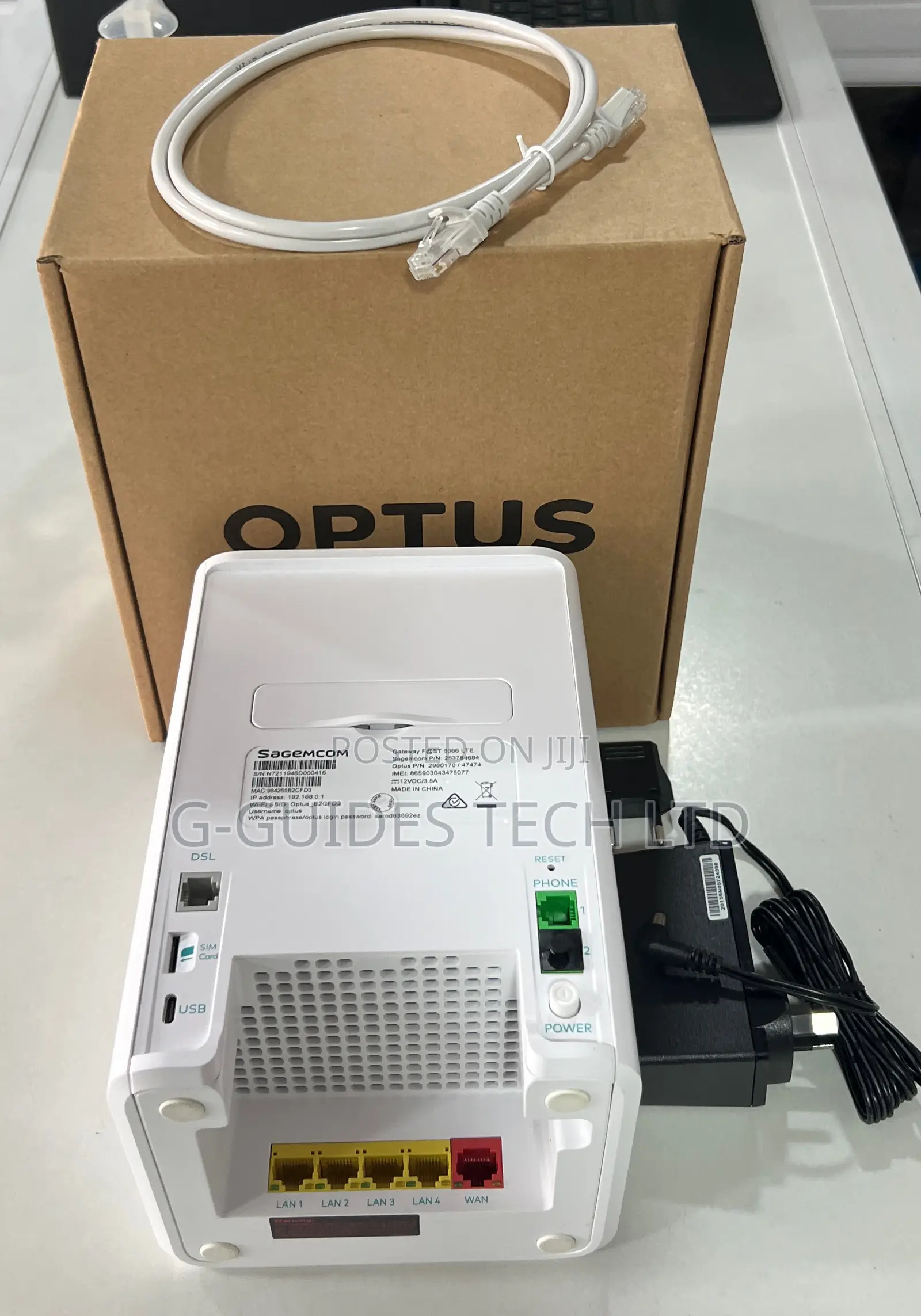 Optus 4g Router Cat12, Sagemcom Fast 5366 Lte 4g Router