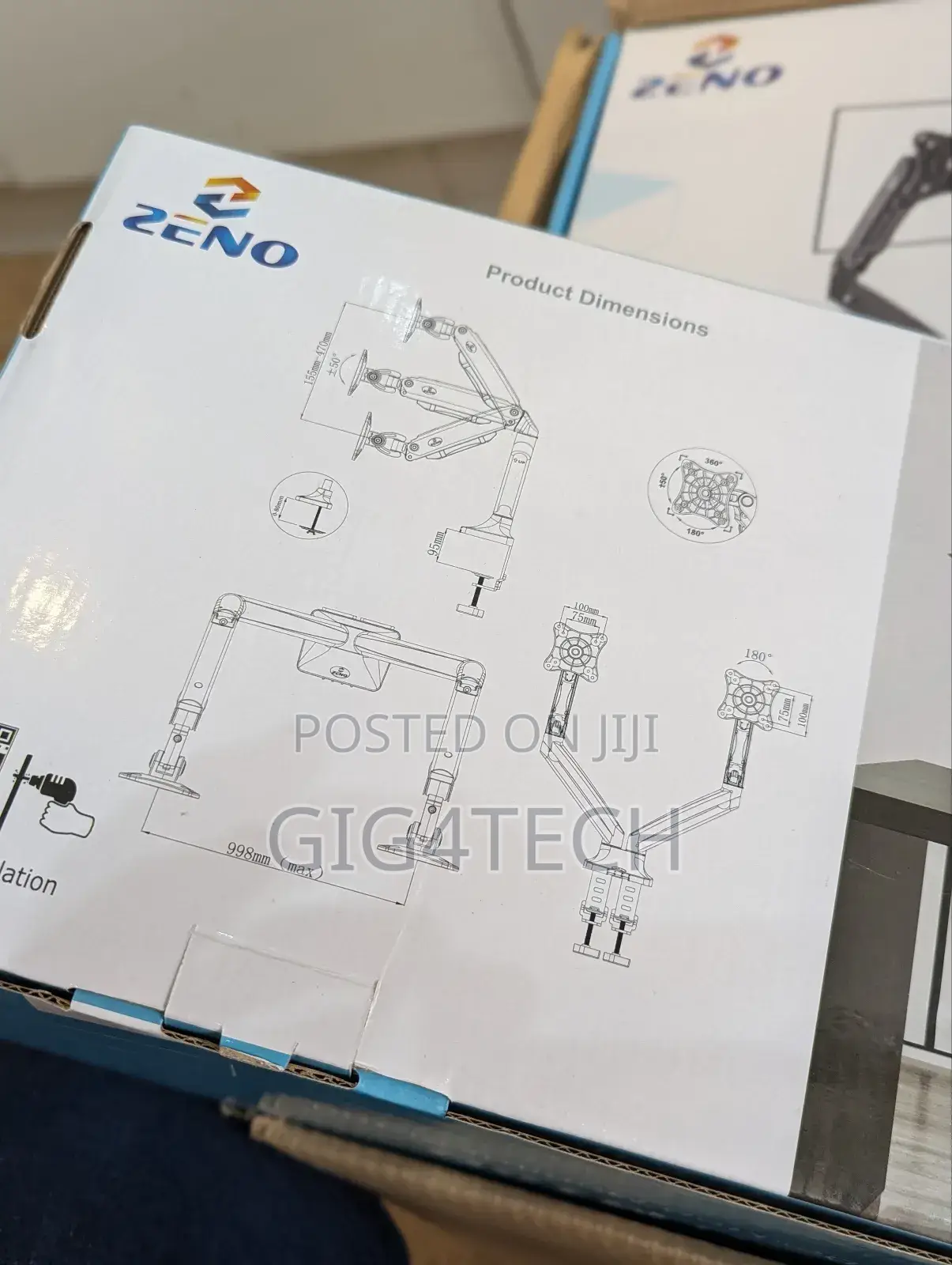 Dual Desk Monitor Arm Zeno M10d