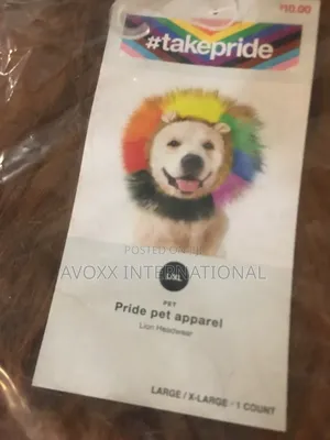 Takepride Lion Rainbow Headwear for Cat Dog Costume Large/Xl