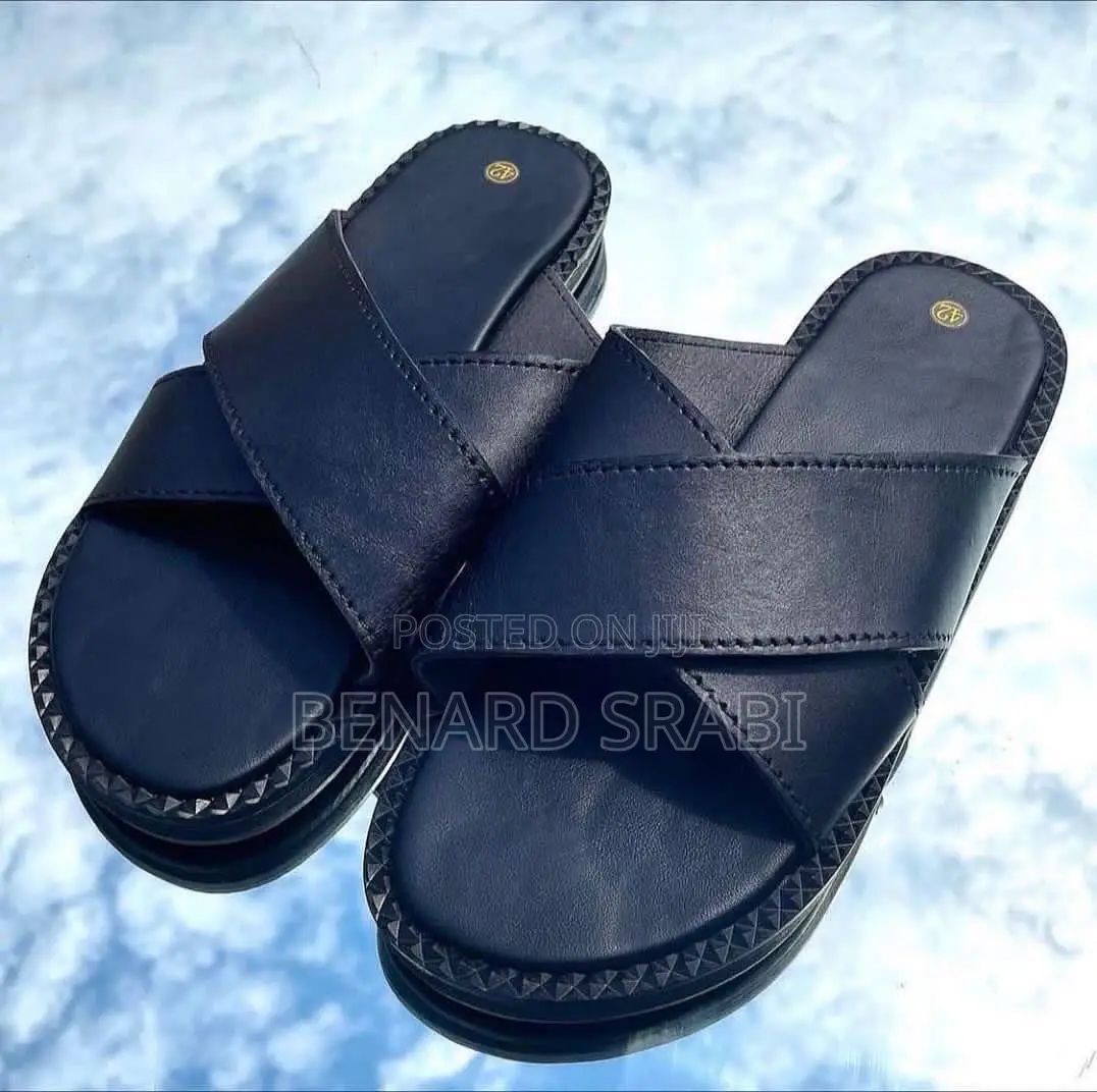 Quality Leather Men Slippers