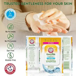 Arm Hammer Essentials Clear Water Deodorant Towelettes