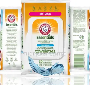 Arm Hammer Essentials Clear Water Deodorant Towelettes