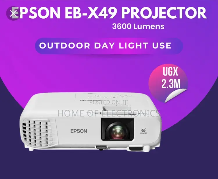 Affordable Epson Portable Projector 3600 Lumens(EB-X49)