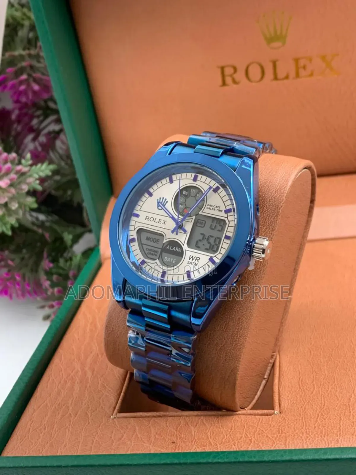 Anti-Fade Rolex Chain Watch