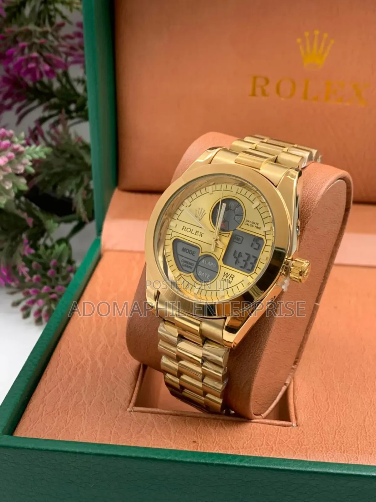 Anti-Fade Rolex Chain Watch