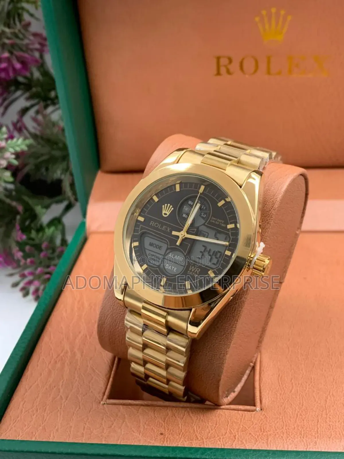 Anti-Fade Rolex Chain Watch