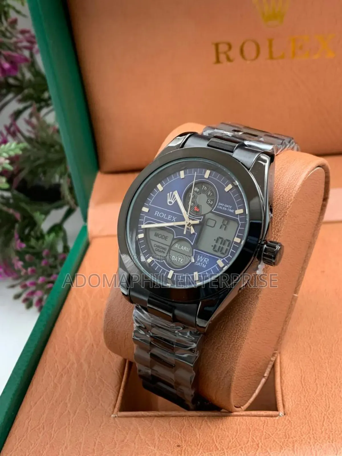 Anti-Fade Rolex Chain Watch