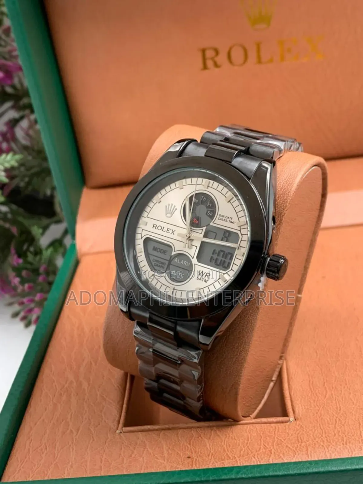 Anti-Fade Rolex Chain Watch