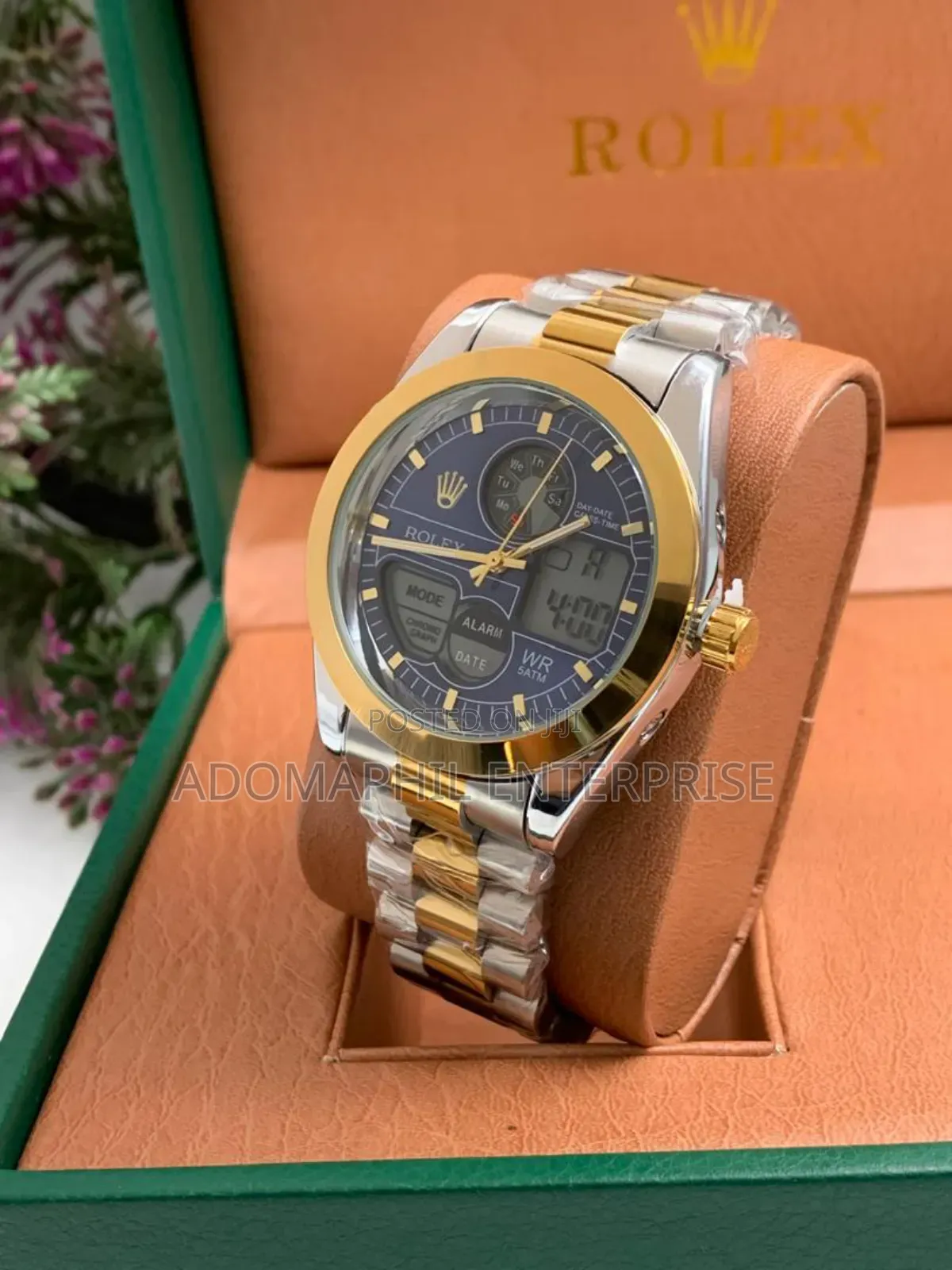 Anti-Fade Rolex Chain Watch
