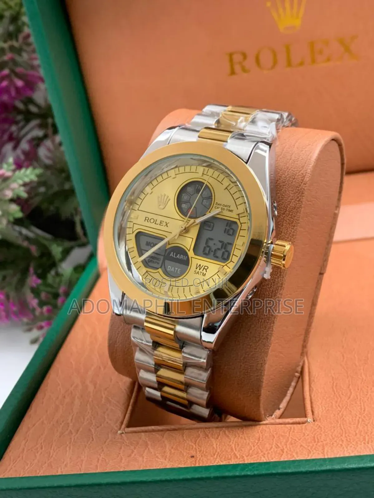 Anti-Fade Rolex Chain Watch