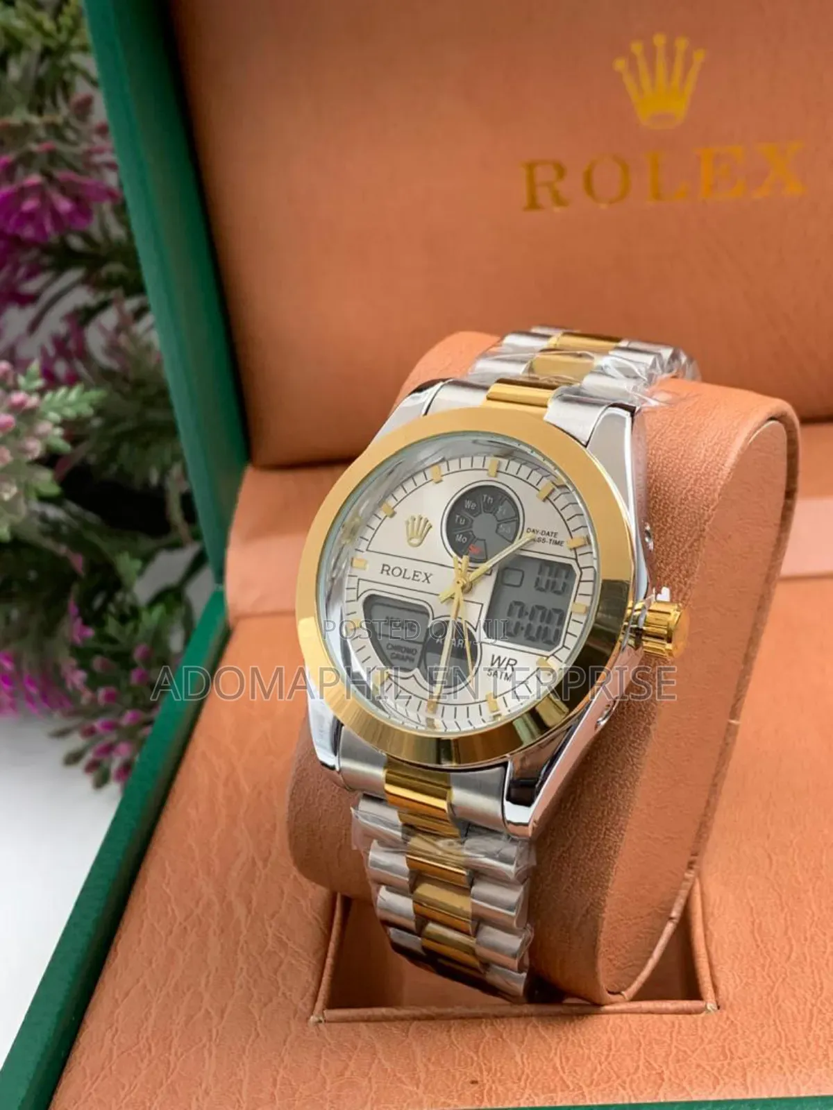 Anti-Fade Rolex Chain Watch