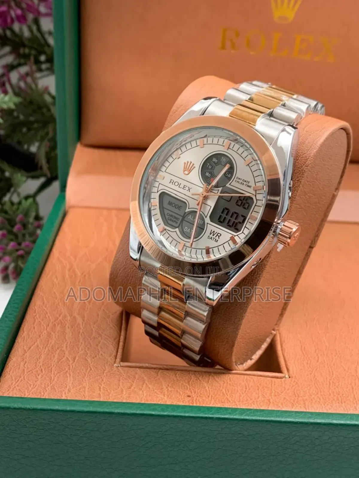 Anti-Fade Rolex Chain Watch
