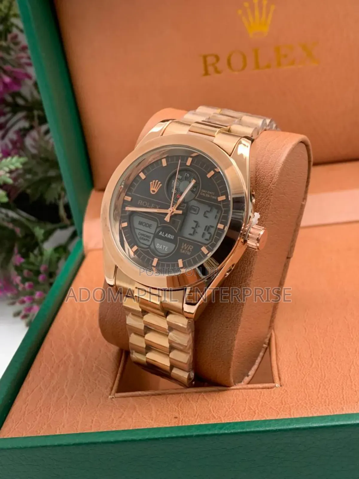Anti-Fade Rolex Chain Watch