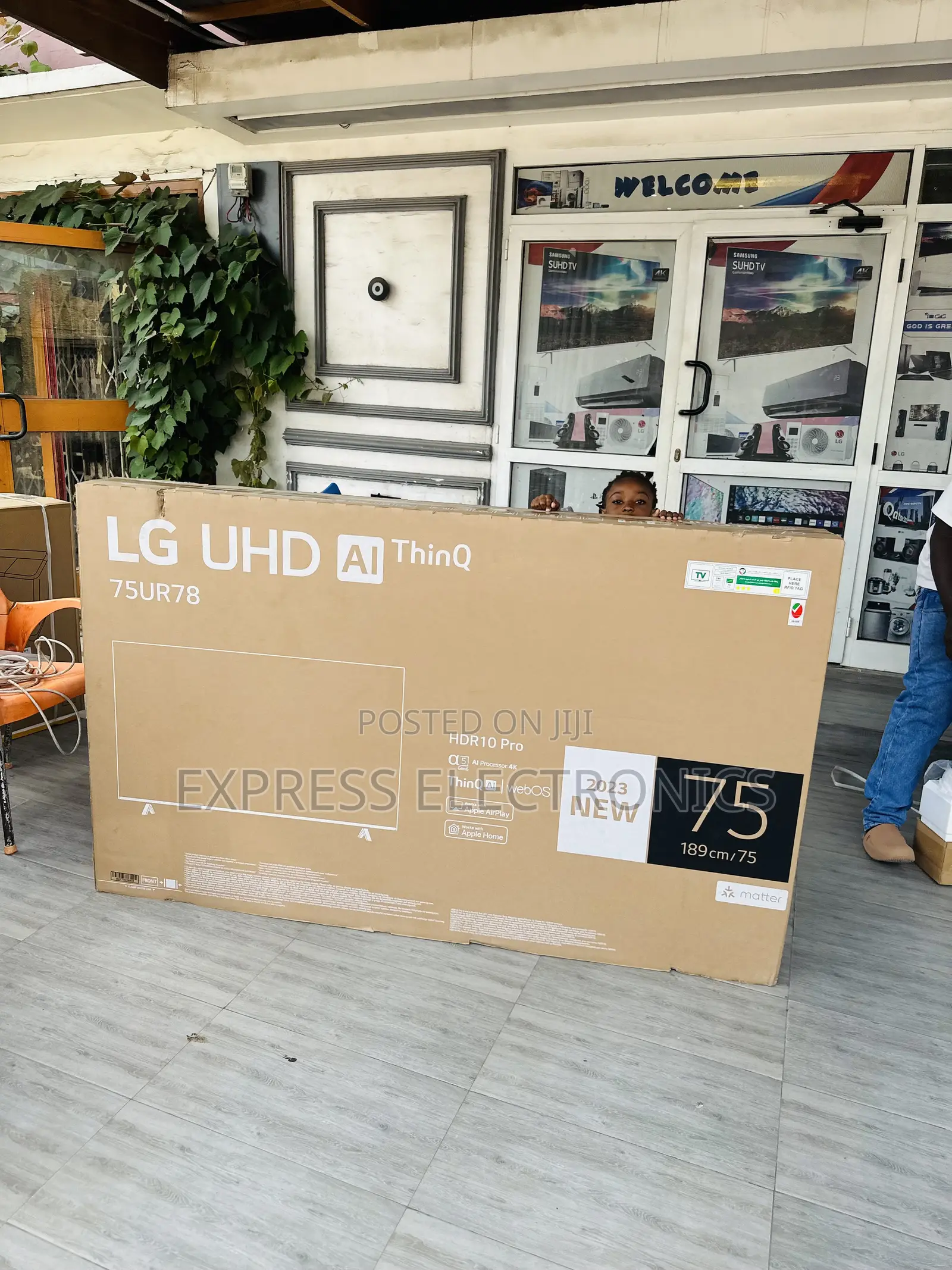 Crisp UHD Smart Lg 75”UR78000 Television