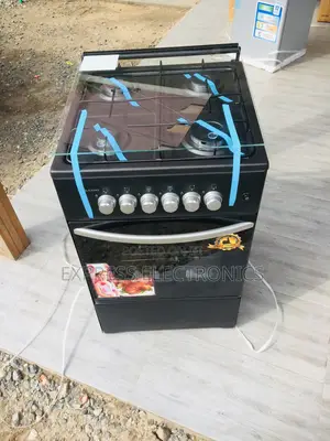 Freestanding Gas Stove Oven Black Volcano 4burner 50/50