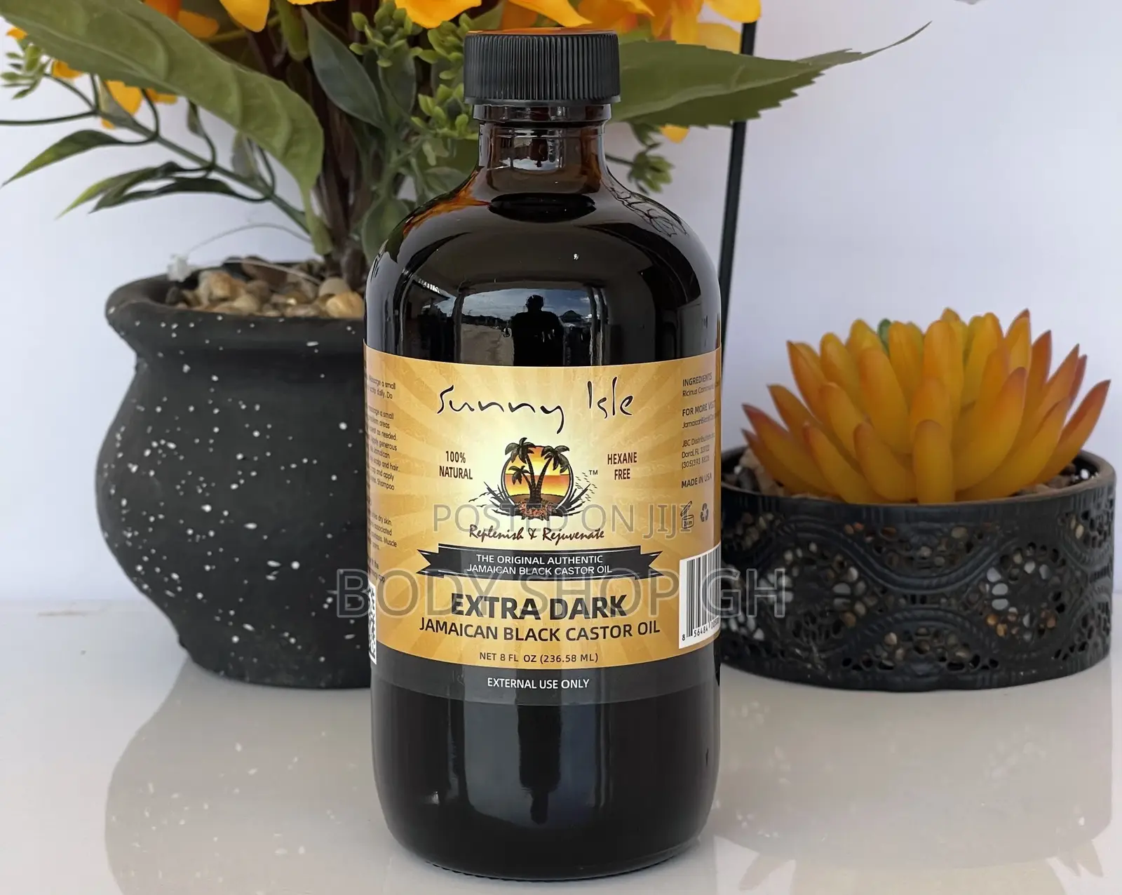 Sunny Isle Jamaican Black Castor Oil 8oz | 100% Natural