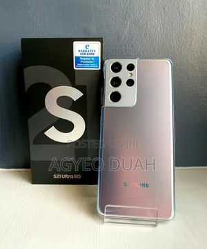 New Samsung Galaxy S21 Ultra 5G 256 GB Silver