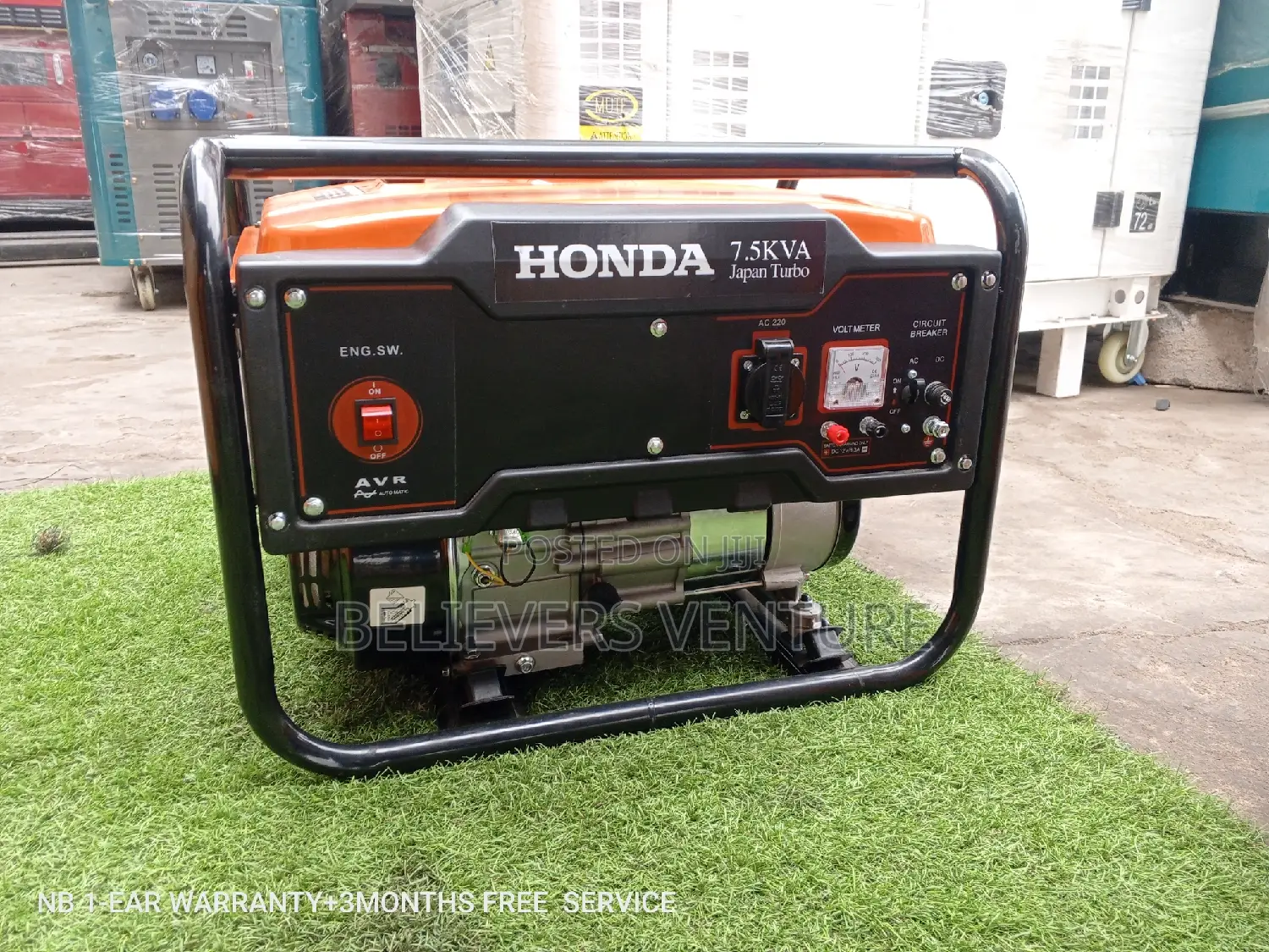 Honda Generator 7.5kw 8500W Silent Petrol Pull Start Geneset