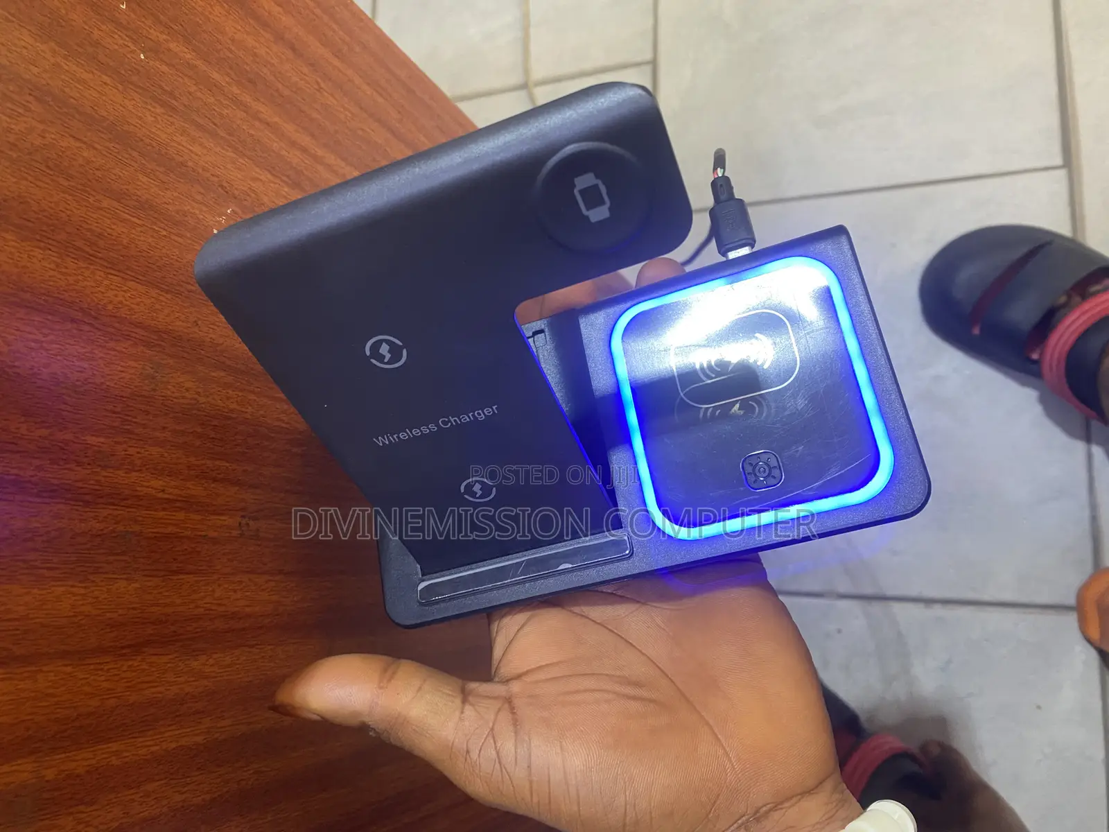 3 in 1 Wireless Charger (Foldable) for Phones,Apple Watch,