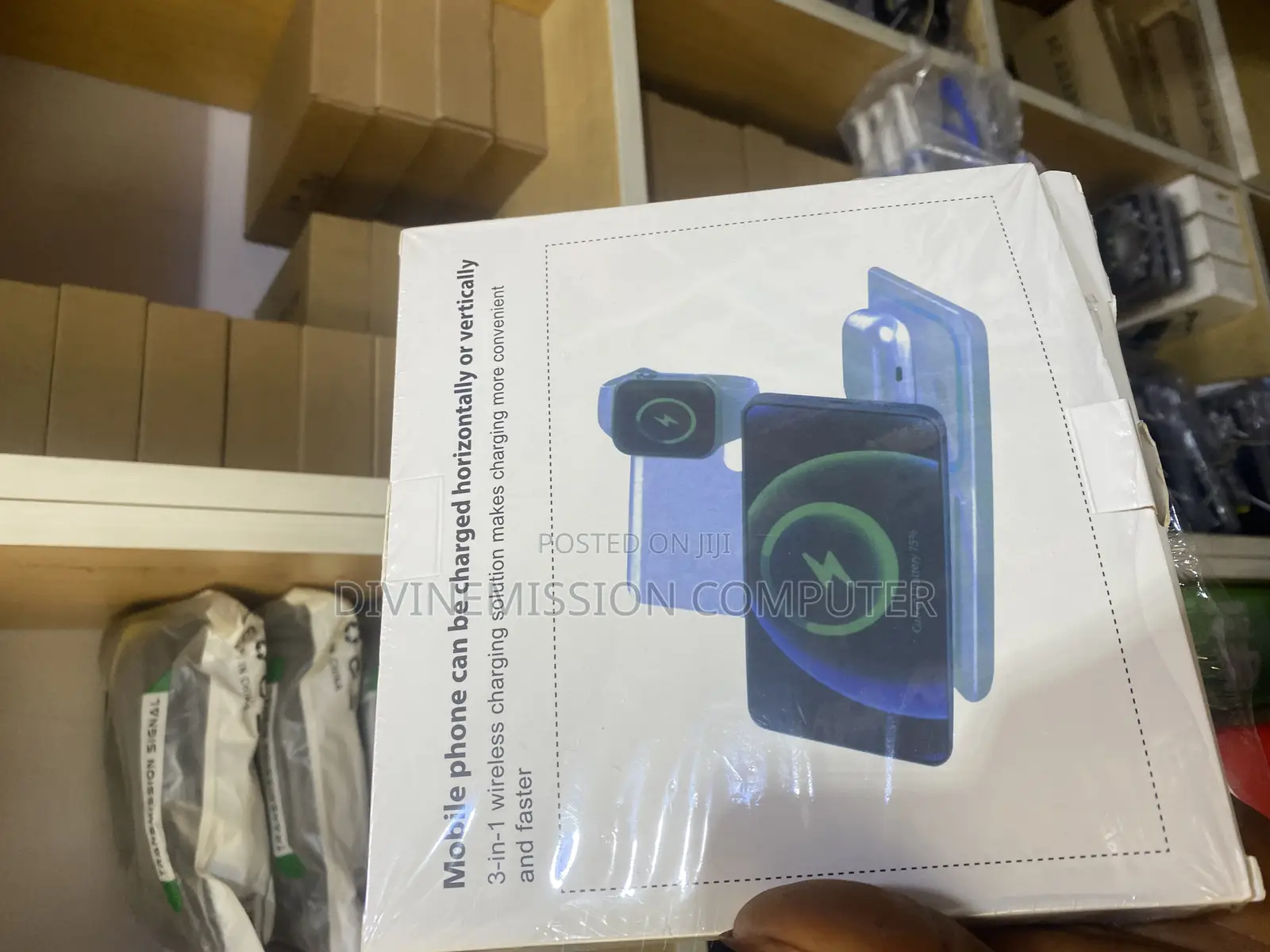 3 in 1 Wireless Charger (Foldable) for Phones,Apple Watch,